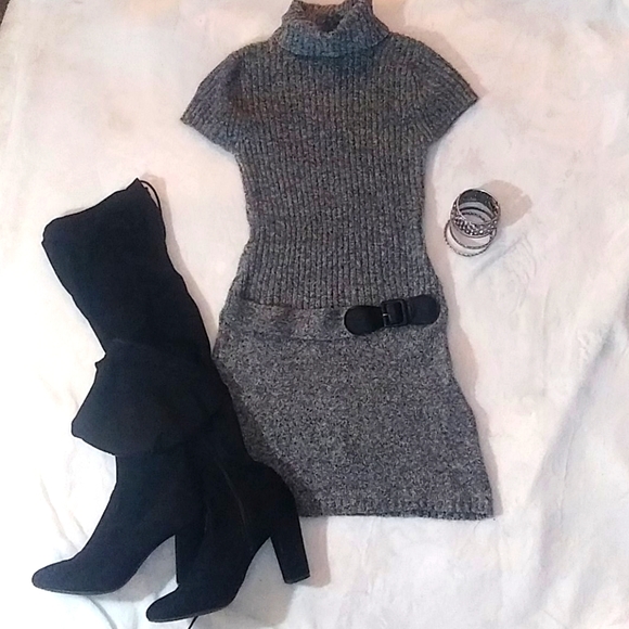 Jj Always | Dresses | Gray Sweater Dress | Poshmark